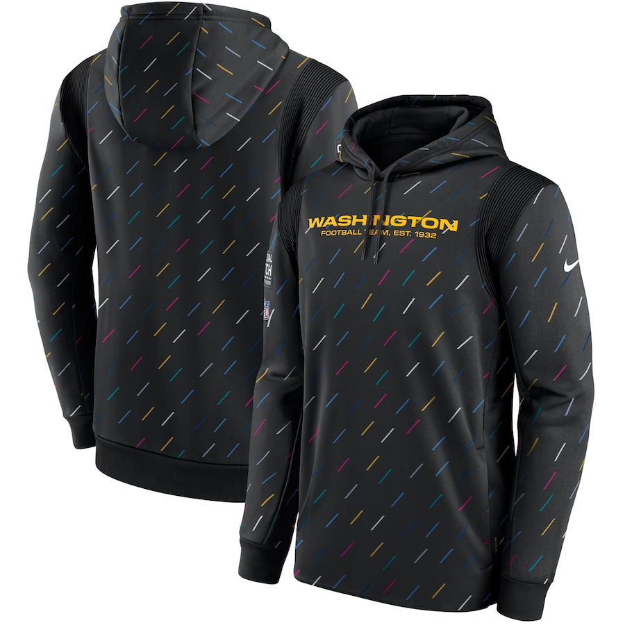 Women NFL Washington Commanders 2025 Nike black hoodie